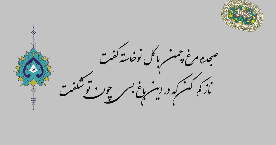 غزل ۸۱ حافظ - صبحدم مرغ چمن با گل نوخاسته گفت